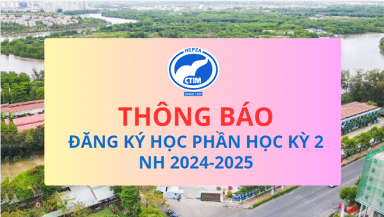 Thông báo về đăng ký học phần học kỳ 2, năm học 2024-2025